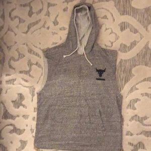 Mens UA Rock Project light weight sleeveless hoodie